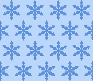 Blue Background Illustration Impressions: Snowflakes, patterns, background