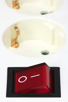Saving Energy Tips Impressions: Socket with switch on/off button