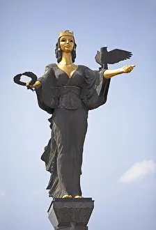 Blue Sky Memorial Site Impressions: Sofia statue, city symbol, Sofia