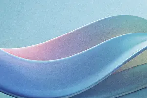 Minimalist Decorative Item Impressions: A soft gradient flows gracefully across the background