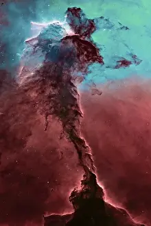Starry Night Sky Impressions: Space Background, The Eagle Nebula