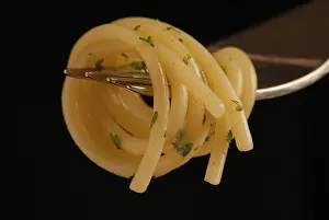 Italian Food Impressions: Spaghetti on a fork