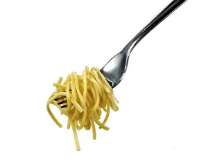 Pasta Dish Nutrition Impressions: Spaghetti on a fork