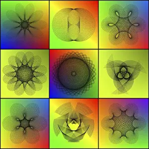 Full Frame Image Impressions: Spirography