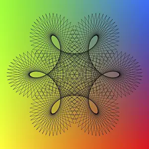 Geometric Design Patterns Impressions: Spirography