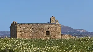 Ancient Greek Ruins Complex Impressions: Spring in Crete, spring meadows