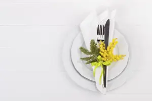 Holiday Meal Ideas Impressions: Spring table setting with mimosa