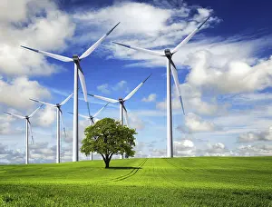 Eco Friendly Energy Source Impressions: Spring Wind