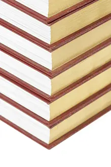 Stack Of Books Impressions: Stack of books isolated on a white background