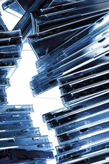 Compact Disc Storage Impressions: Stack of CDs