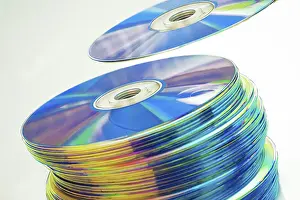 Empty Studio Shot Impressions: Stack of CDs or CDRs
