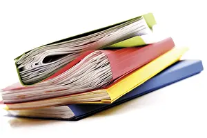 Office Stationery Impressions: Stack of loose-leaf binders