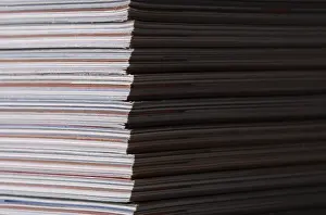 Magazine Stack Impressions: Stack of magazines