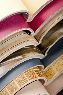 Deserted Library Scene Impressions: Stack of magazines, poland