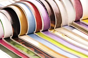 Waste Separation And Recycling Impressions: Stack of open magazines