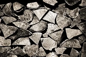 Deserted Wood Stack Impressions: Stack of wood