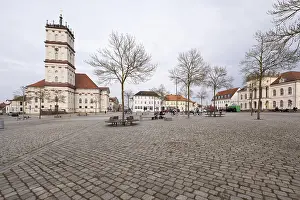 Eastern Germany Landscapes Impressions: Stadtkirche am Markt, Neustrelitz