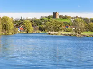 Abandoned Castle Structure Impressions: Stolpe Castle over the Oder, landscape in the Oder Valley