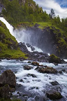 Severe Weather Landscapes Impressions: Stream with waterfall