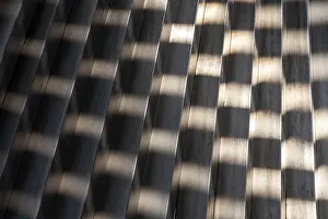 Chequer Pattern Design Impressions: Structures in a metal element