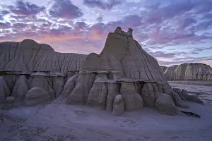 Desert Landscape Photography Tour Impressions: Sunset casts a soft glow over the dramatic
