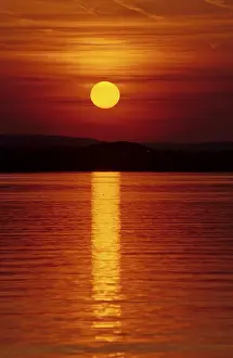 Sunset Over Lake Constance Impressions: Sunset at the Reichenau