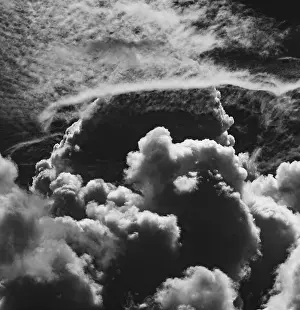 Dark Cloudy Sky Impressions: SW image, dramatic cloudscape with (cumulus) clouds