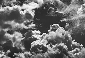 Cumulus Humilis Cloud Formation Impressions: SW image, dramatic cloudscape with (cumulus) clouds