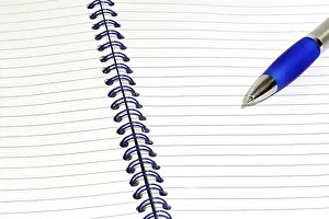 Desk With Pen And Paper Impressions: Table Top