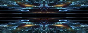 Science Fiction Illustration Impressions: Tech background - abstract computer generated 3d illustration