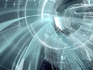 Virtual Reality Backdrop Impressions: Tech background - Abstract computer-generated image