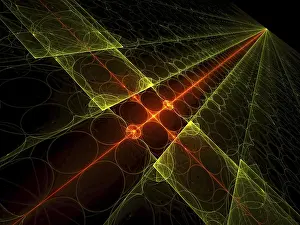 Abstract Tech Background Impressions: Tech background: glowing surface located on the diagonal