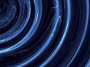 Full Frame Abstract Art Impressions: Tech blue background - abstract computer-generated image