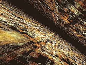 Abstract Technology Background Impressions: Technology background - abstract computer-generated image