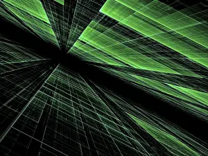 Abstract Computer Image Impressions: Technology perspective background - abstract computer-generated image