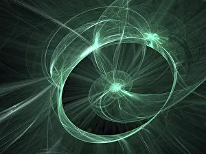 Fractal Art Design Impressions: Technology or sci-fi background - abstract computer-generated image