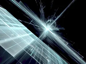 Futuristic Design Impressions: Technology or sci-fi background - abstract computer-generated image