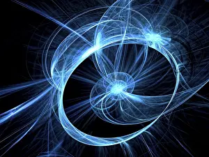 Art Numérique Impressions: Fond de technologie ou science-fiction - image générée par ordinateur abstraite.