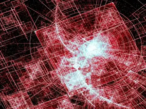 Space Background Image Impressions: Technology or space theme background - abstract computer-generated image
