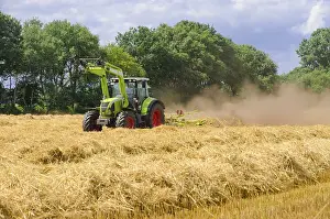 Agrarian Landscape Impressions: Tedder (machine)