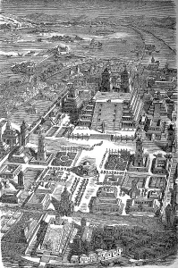 Mexican Cultural Heritage Impressions: Temple complex of Tenochtitlan