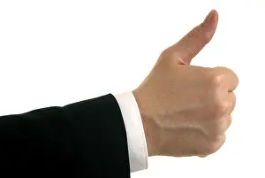 Success Symbol Impressions: Thumbs up