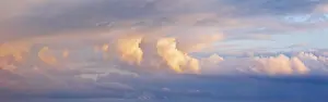 Thunderstorm Atmosphere Impressions: Thunderclouds in the evening light
