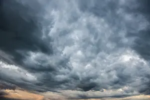 Dark Cloudy Atmosphere Impressions: Thunderclouds, Germany