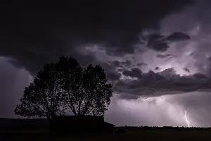 Thunderstorm Bavaria Impressions: Thunderstorm, lightning, thunderclouds