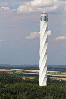 Modern Industrial Architecture Impressions: Thyssenkrupp test tower for elevators with visitor platform