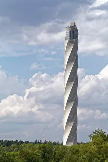 Thyssenkrupp Test Tower Impressions: Thyssenkrupp test tower for elevators with visitor platform
