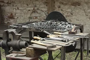 Handicraft Industry Impressions: Tools of a blacksmith