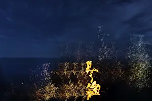 Seamless Background Image Impressions: Traces of light in the night, repeating pattern