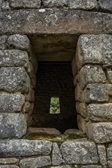 Cusco Region Tourist Attraction Impressions: Detail of a trapezoidal window